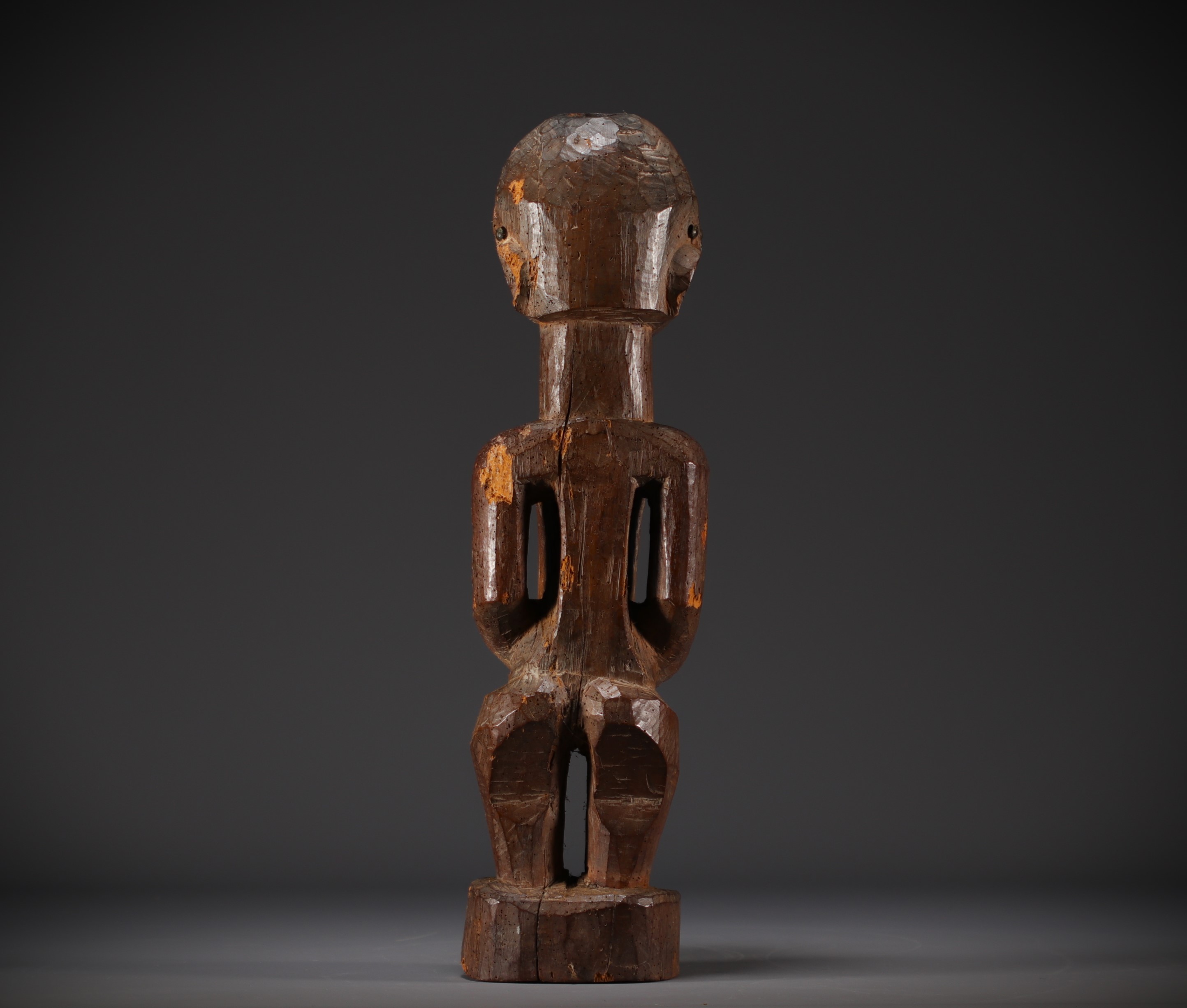SONGYE statue - Sankuru/Lubefu style collected around 1900 - Rep.Dem.Congo - Image 6 of 7