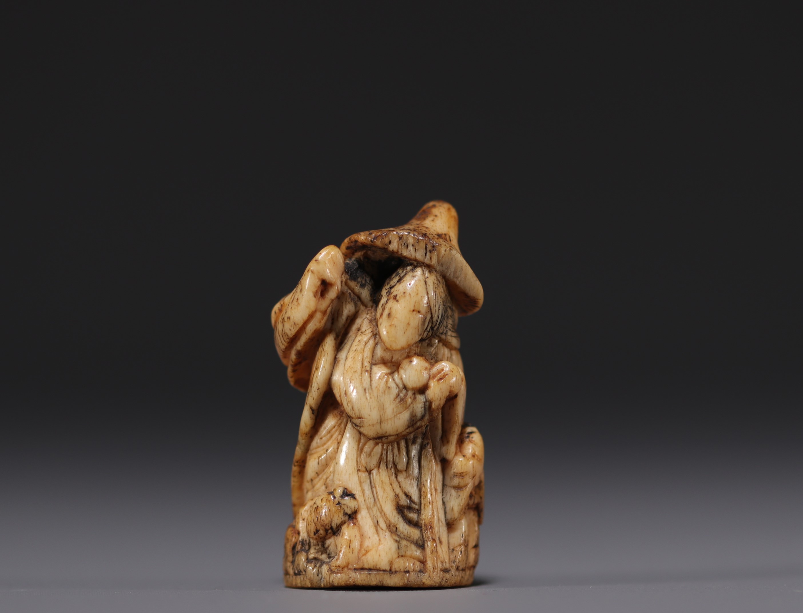 Japan - Netsuke, bone figure, 18th century.