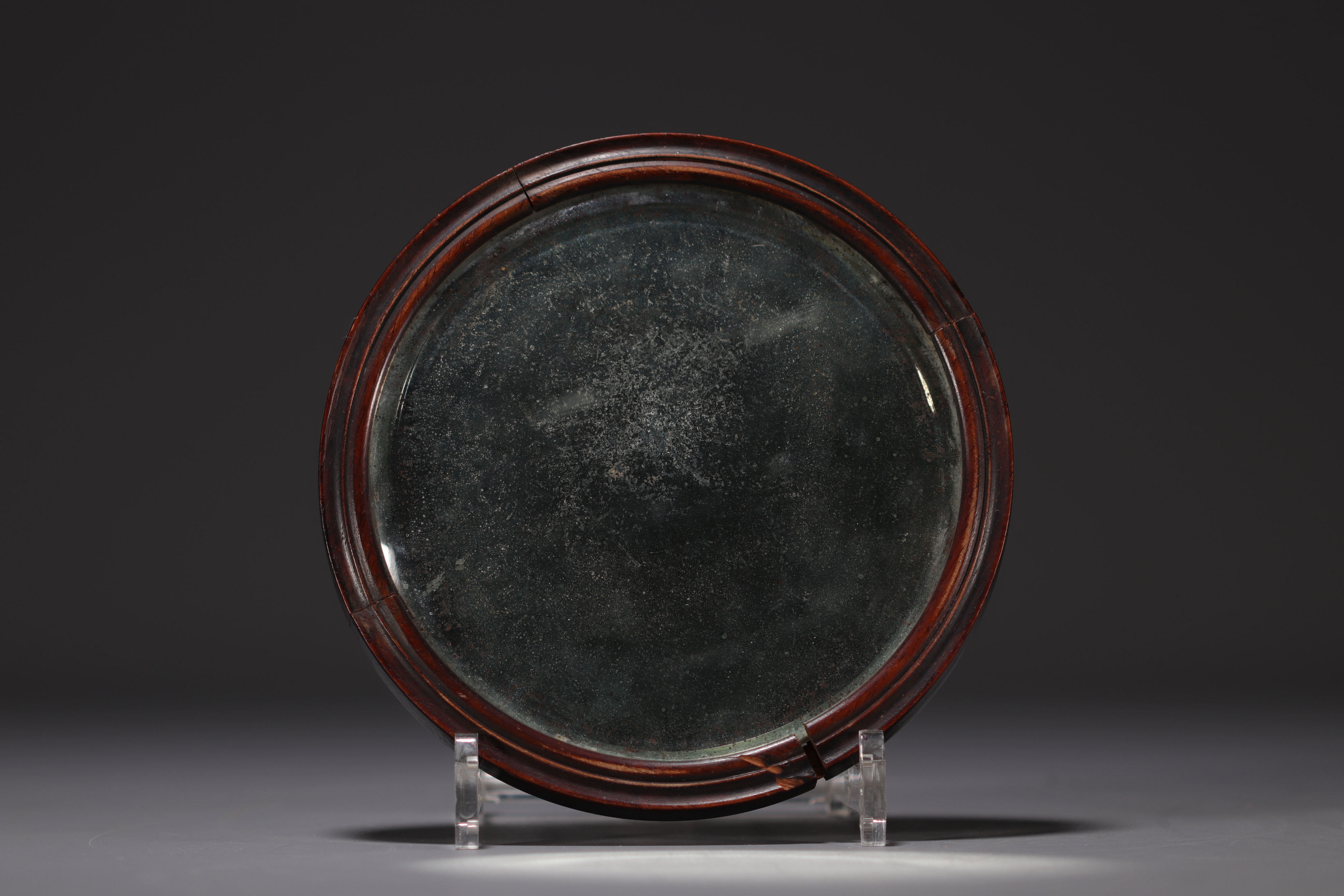 China - Carved jade hand mirror. - Image 5 of 5