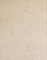 Jean COCTEAU (1889-1963) "Couple" Lithograph numbered 188/220.