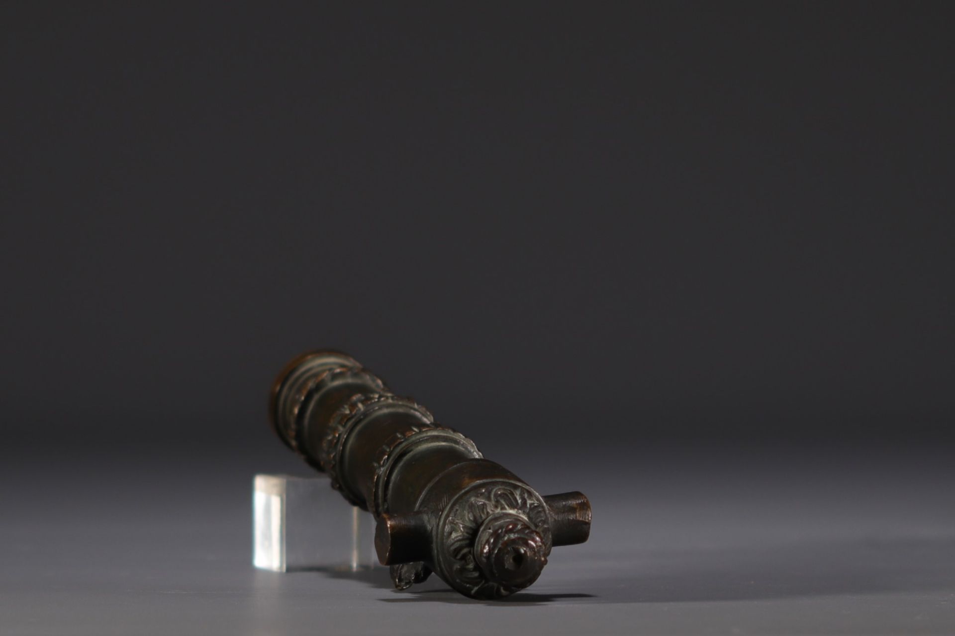 Small bronze rampart gun, 19th century. - Image 3 of 4