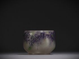 Gabriel ARGY-ROUSSEAU (1885-1953) "Lichen" pate de verre vase circa 1919. Signed.
