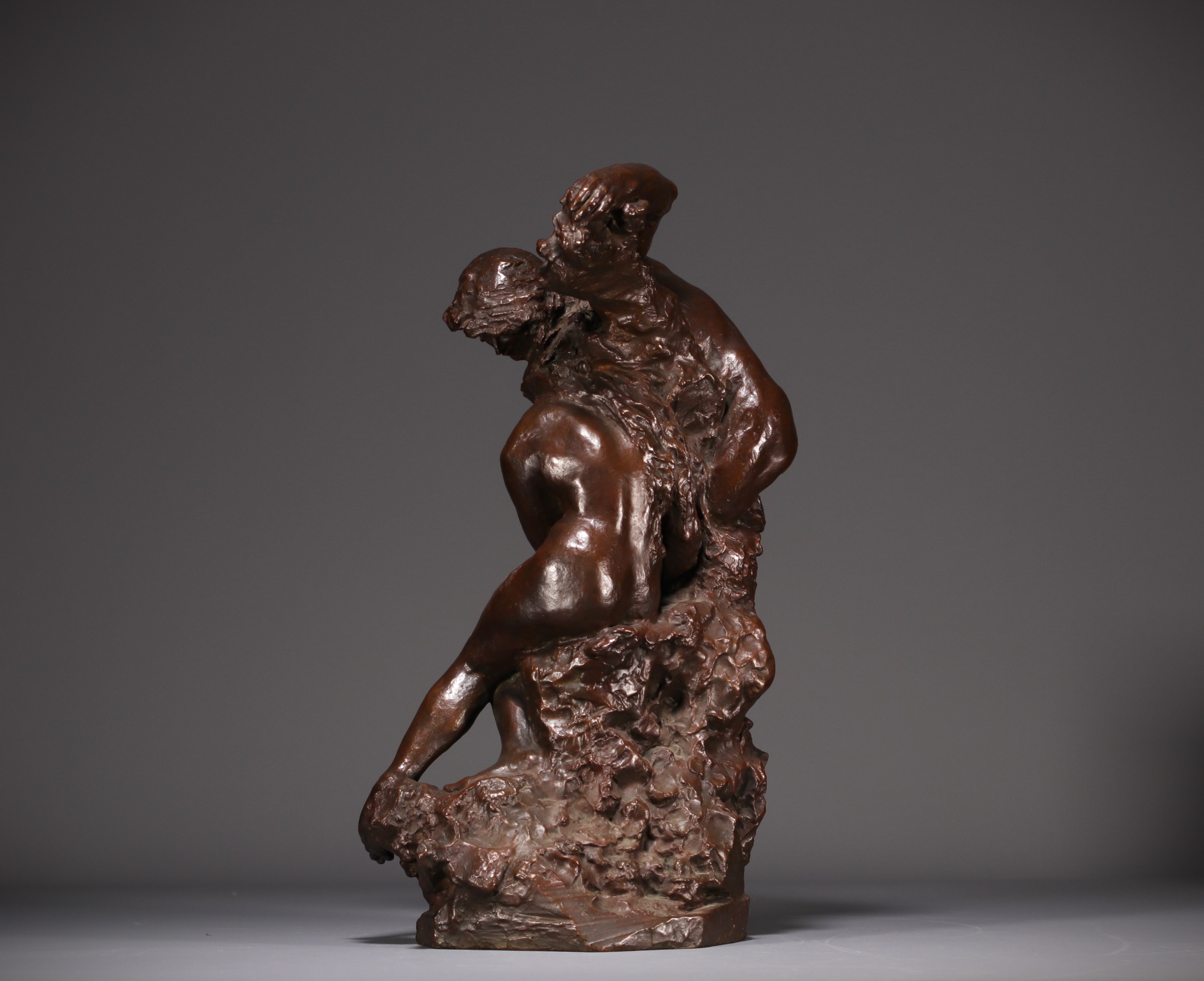Jules DESBOIS (1851-1935) "L'Amour" Lost wax bronze, signed J. Desbois, nÂ°1, Stamp Hebrard foundry. - Image 3 of 7