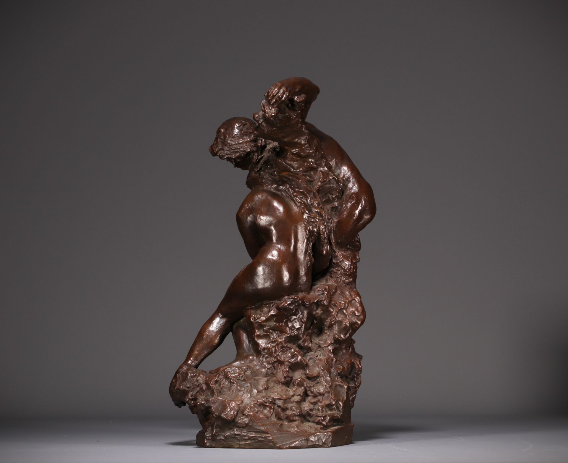 Jules DESBOIS (1851-1935) "L'Amour" Lost wax bronze, signed J. Desbois, nÂ°1, Stamp Hebrard foundry. - Image 3 of 7