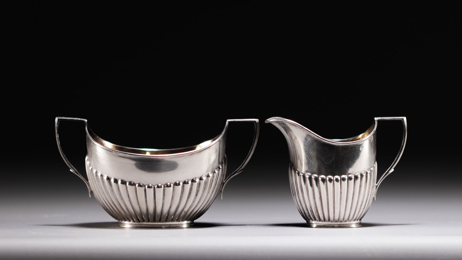 Silver coffee service, English hallmarks. - Image 3 of 4