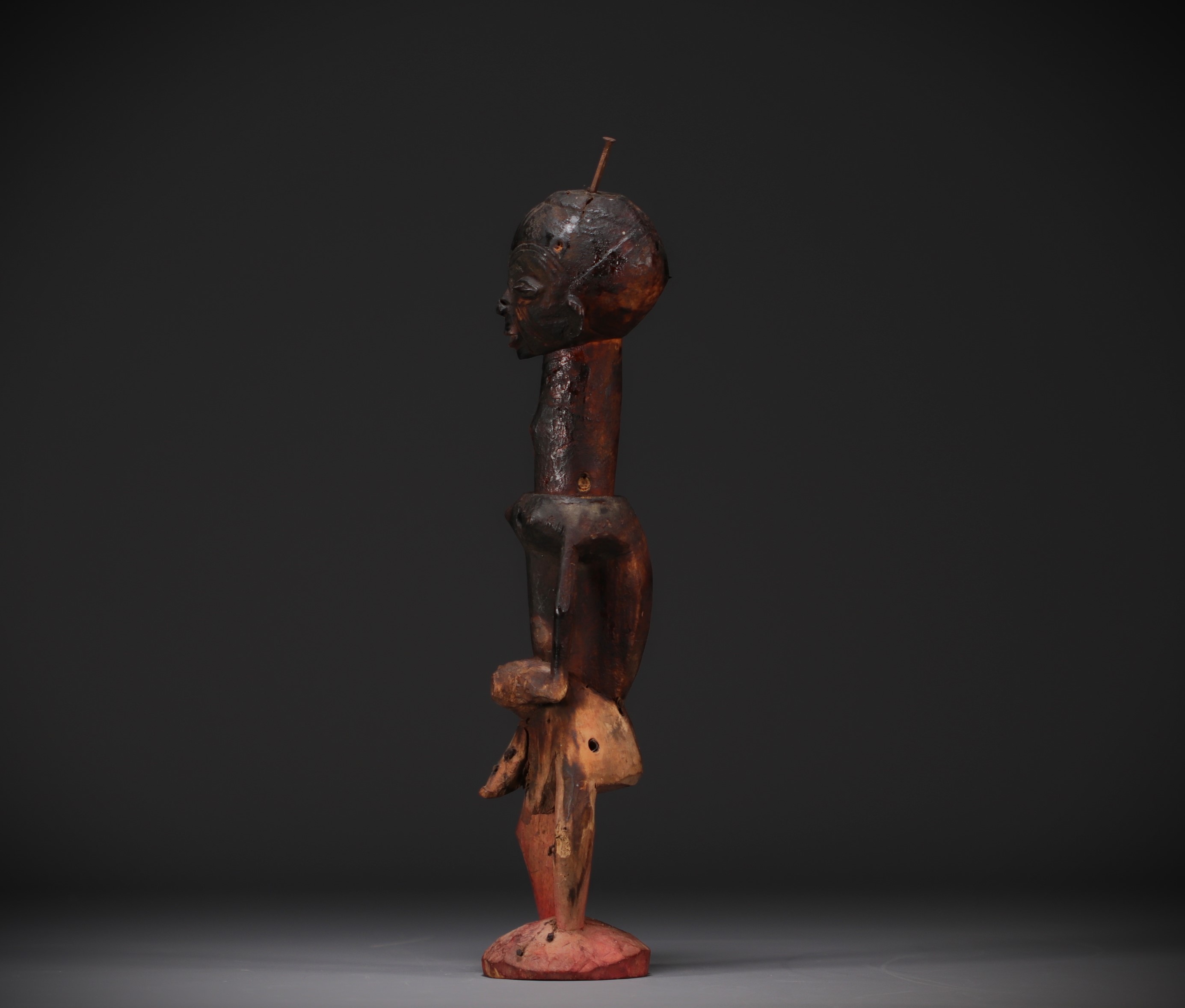 Large Lulua statue - Bakwa-Luntu - collected around 1900 - Rep.Dem.Congo - Image 7 of 8