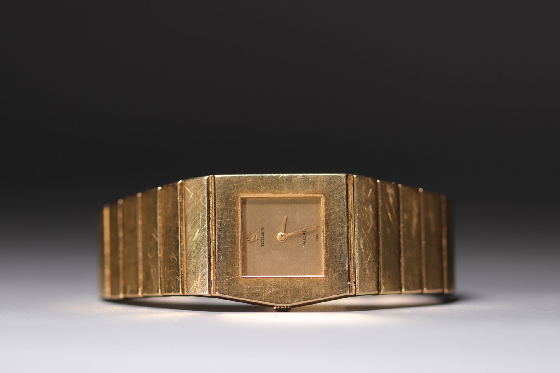 Rolex "King Midas" - Mechanical watch, case and bracelet in 18K yellow gold, ref 9630, calibre 650.  - Bild 7 aus 7