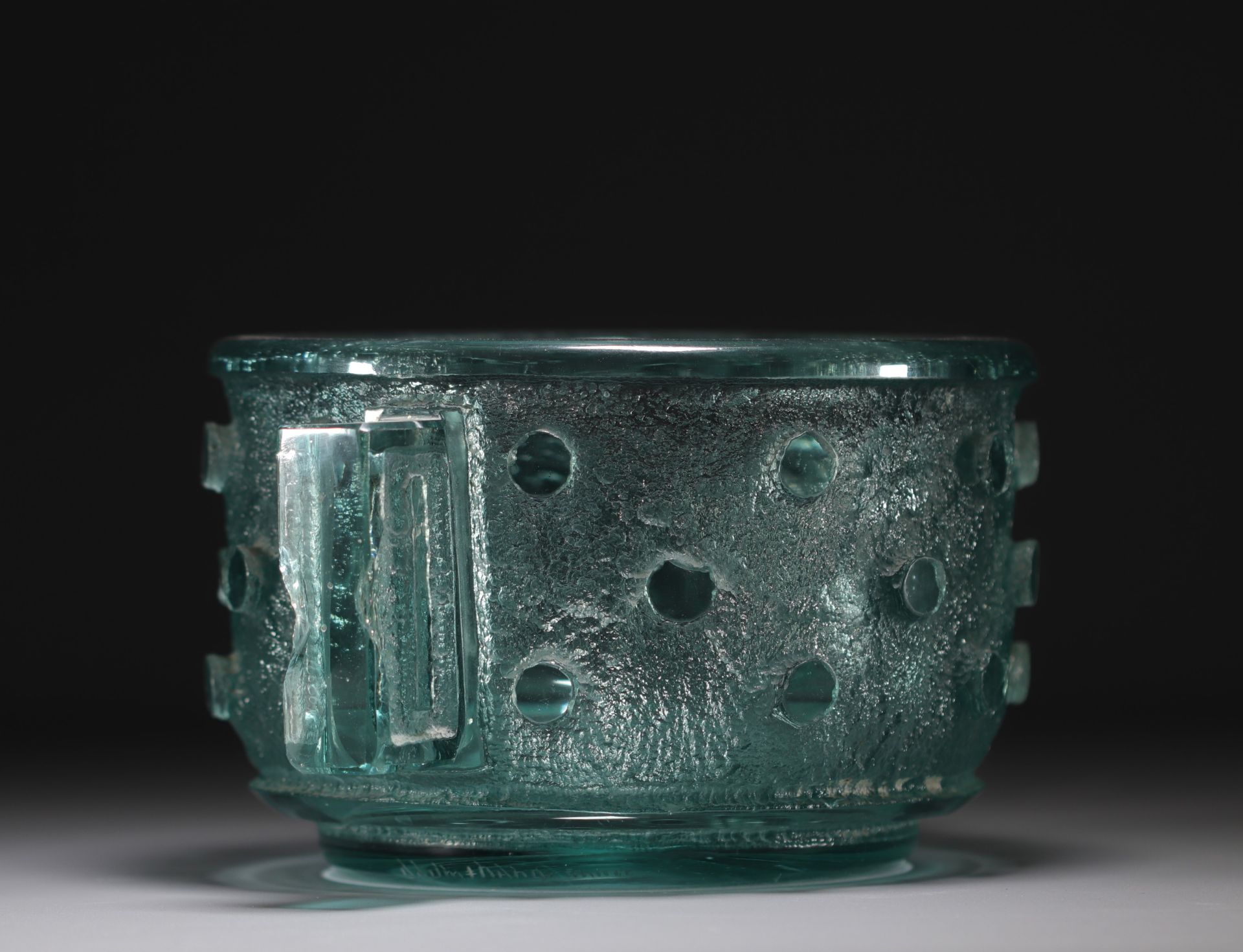 DAUM Nancy - Imposing Art Deco engraved crystal bowl. - Bild 2 aus 4