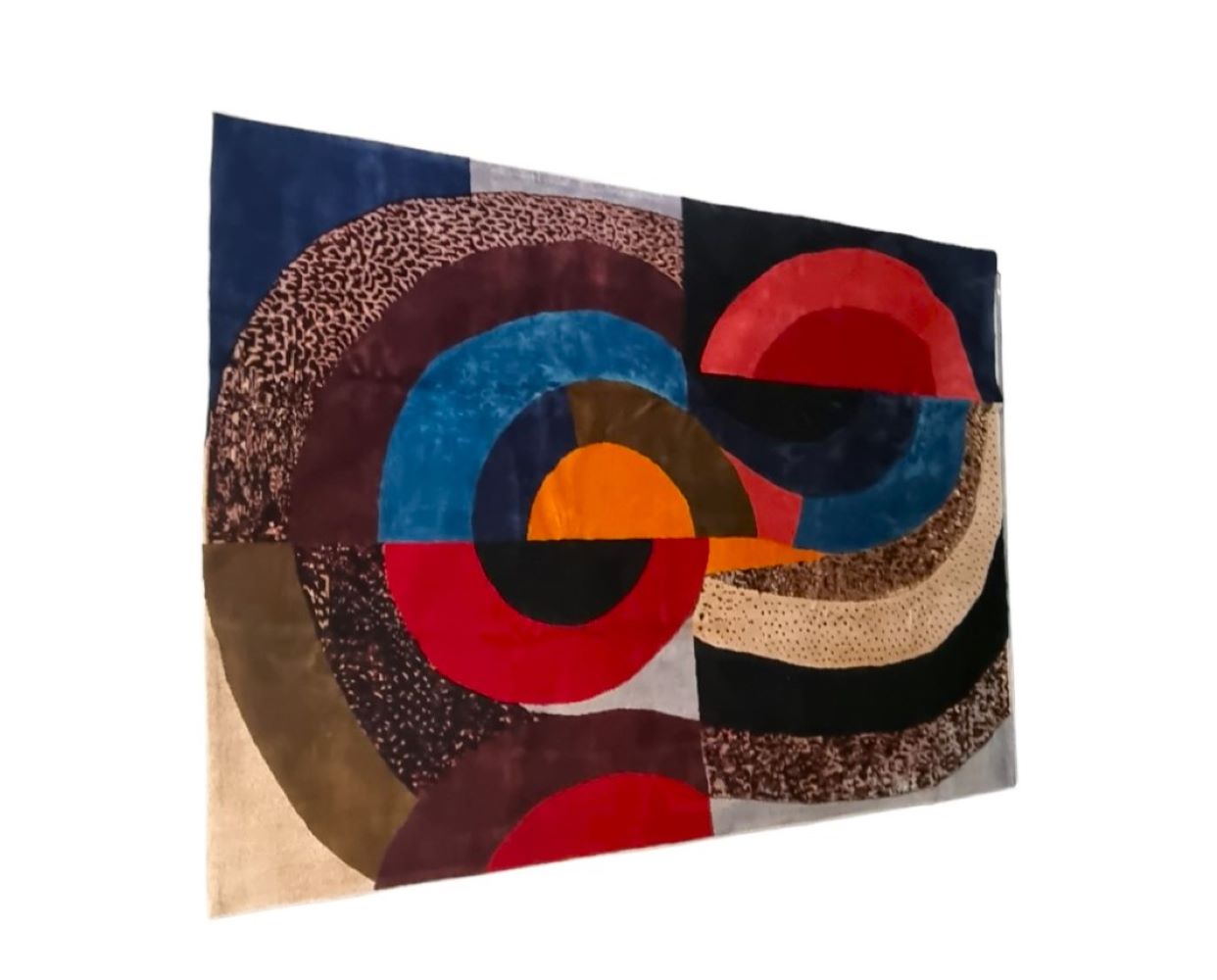 Sonia DELAUNAY "Hippocampe" Colored wool carpet, circa 1970. - Image 2 of 5