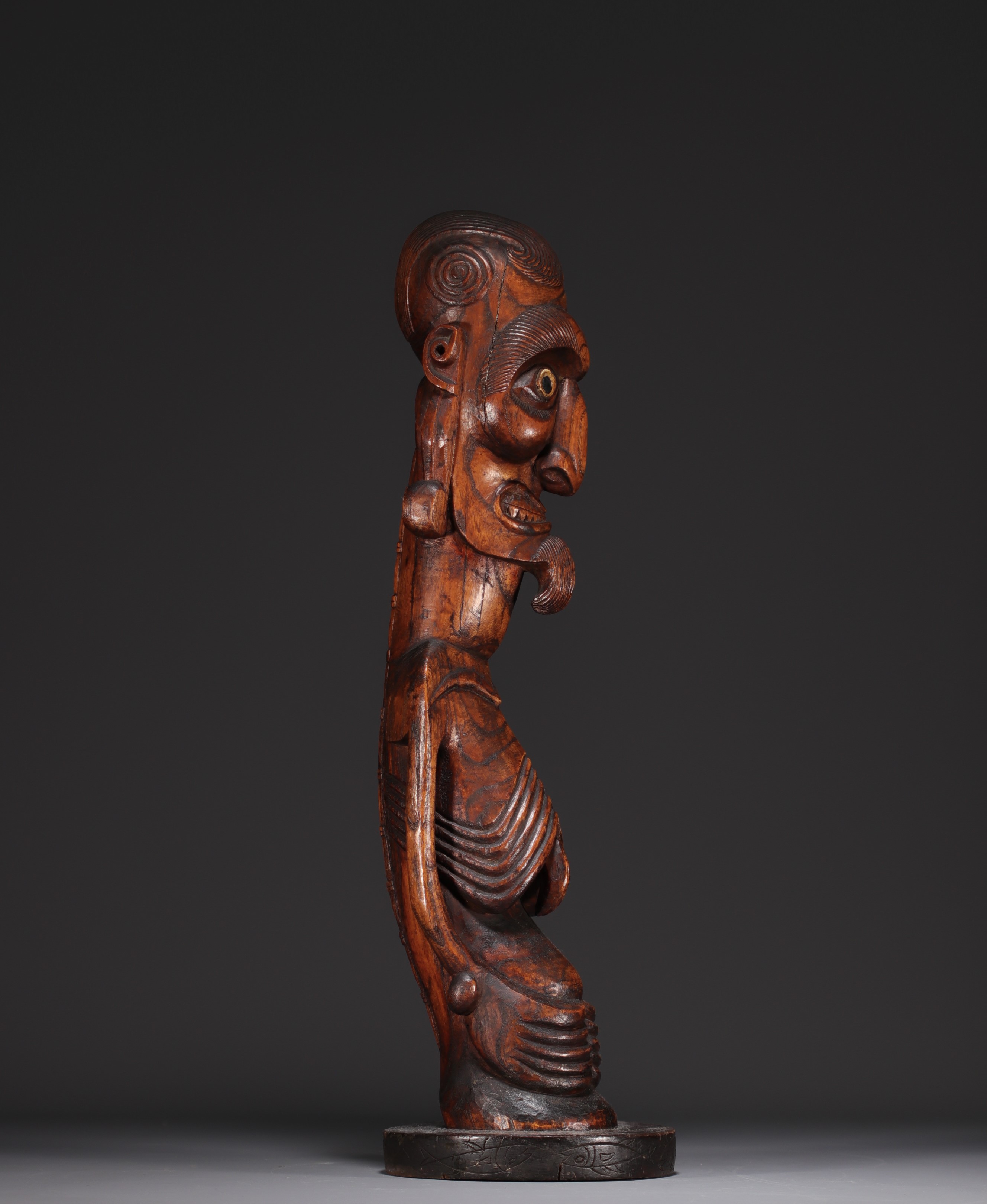 Easter Island - Moqai Kavakava statue in carved wood. - Image 5 of 5