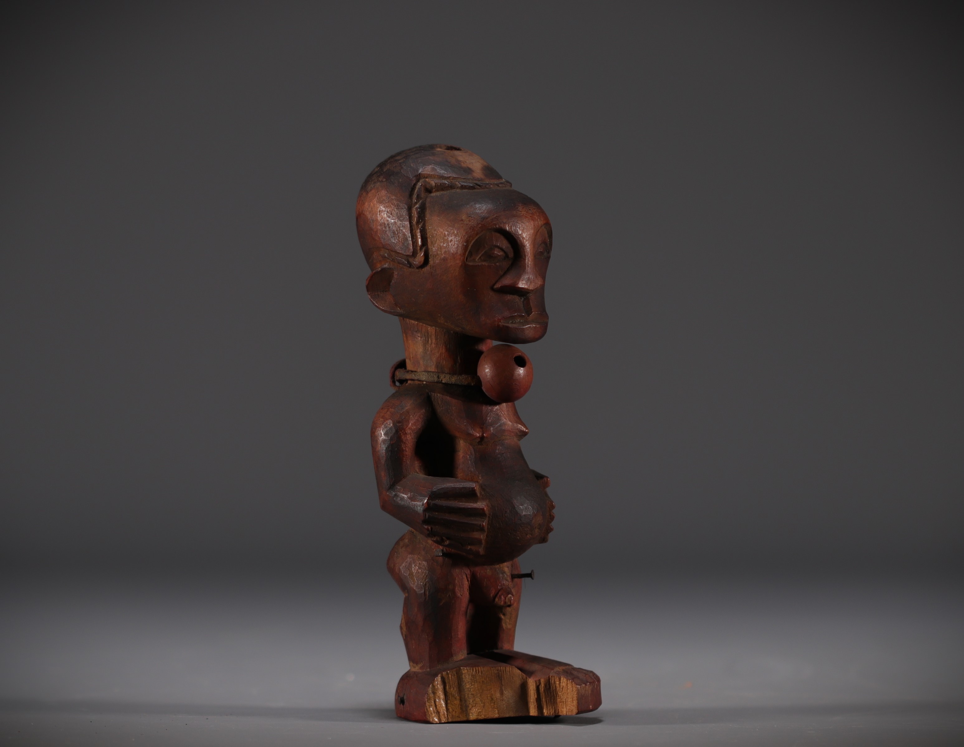 SONGYE figure - Kalebwe - collected around 1900. Rep.Dem.Congo - Image 4 of 5