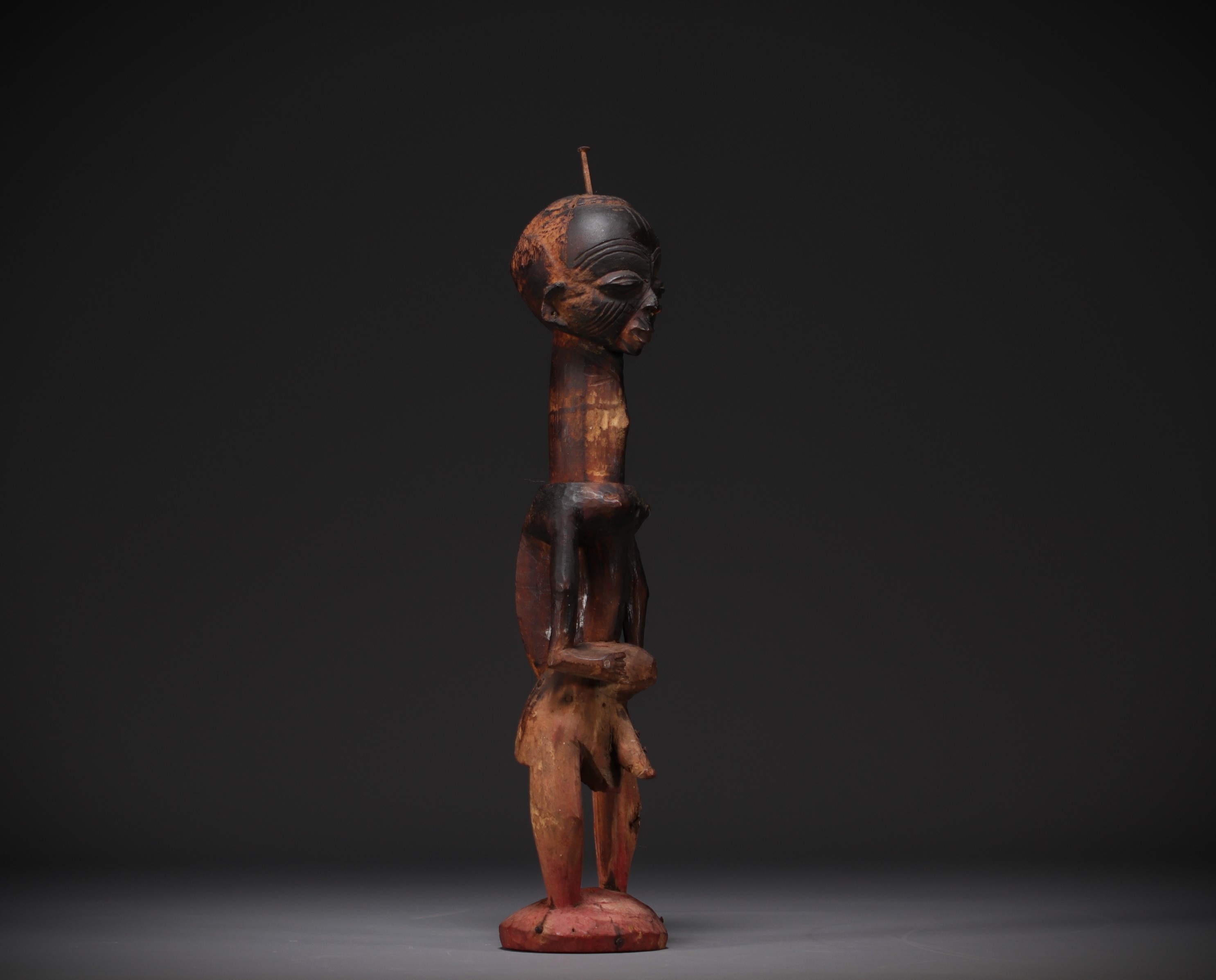 Large Lulua statue - Bakwa-Luntu - collected around 1900 - Rep.Dem.Congo - Image 8 of 8