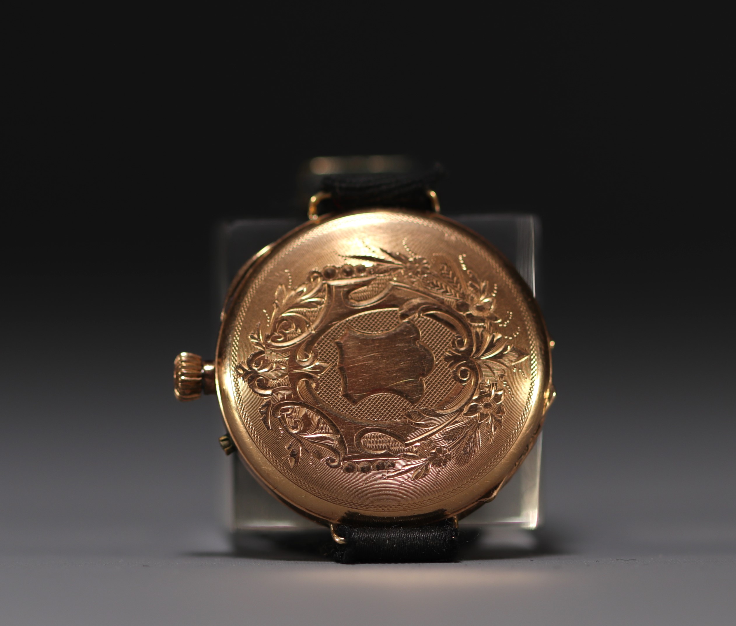 Pocket watch in 18k gold, total weight 24 g. - Image 2 of 3