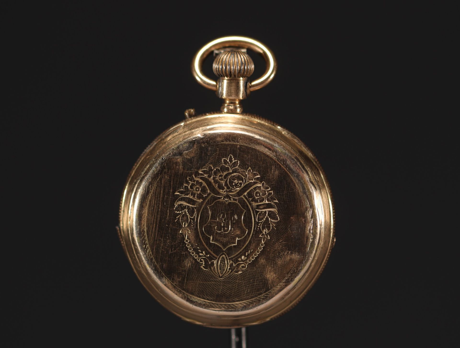 Pocket watch in 14k gold, total weight 77.6 g. - Bild 2 aus 3