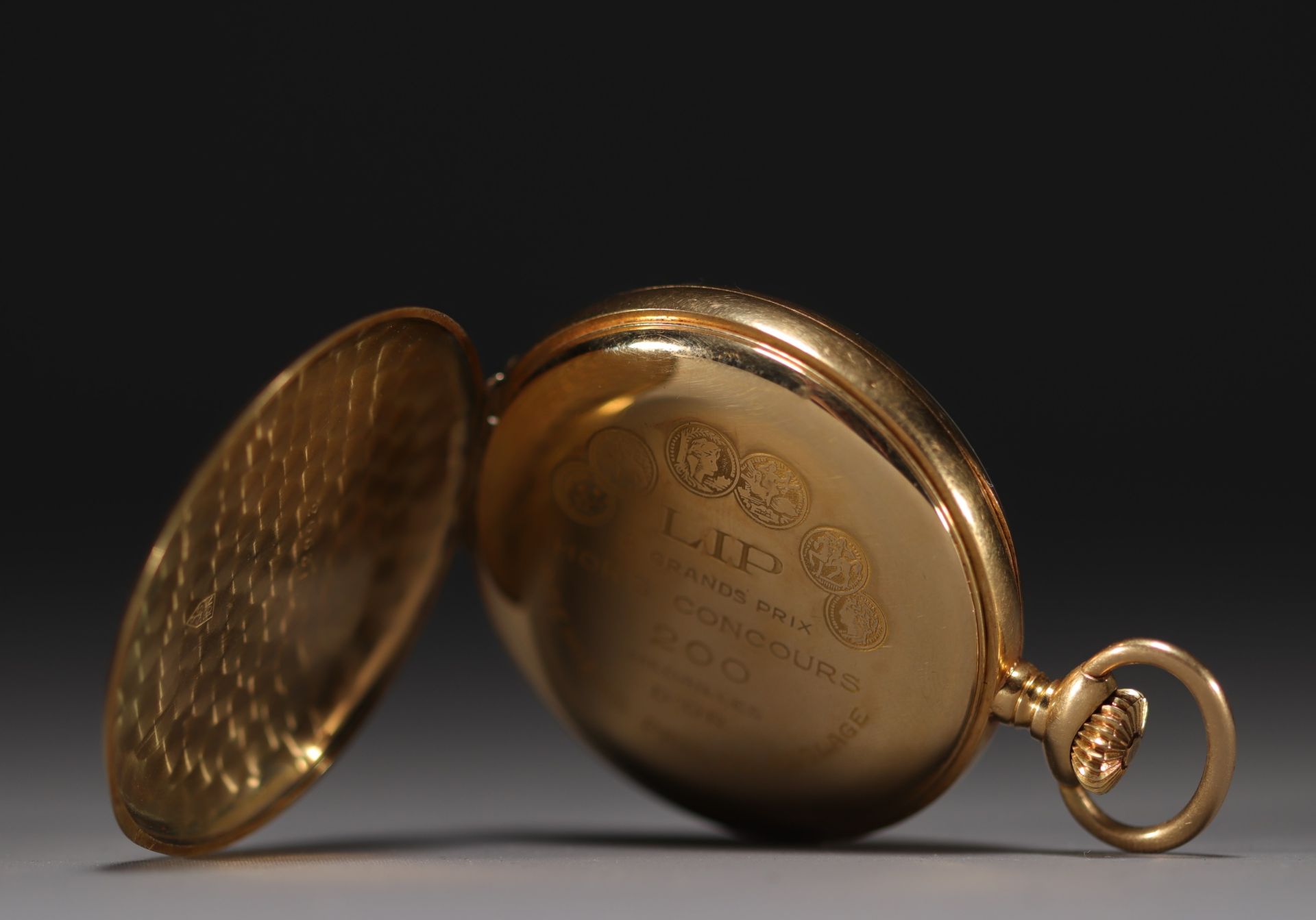 LIP - Pocket watch in 18k gold, total weight 70.6 gr. - Image 2 of 3