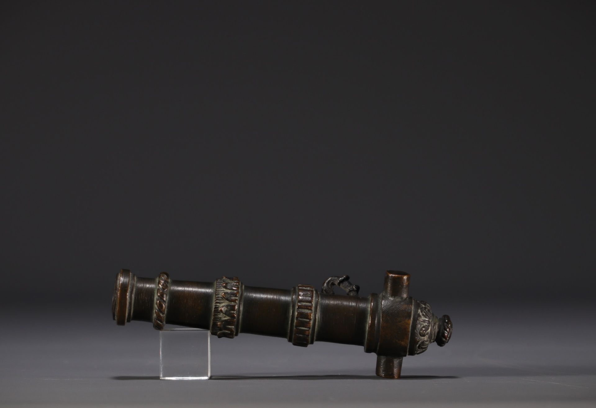 Small bronze rampart gun, 19th century. - Image 4 of 4