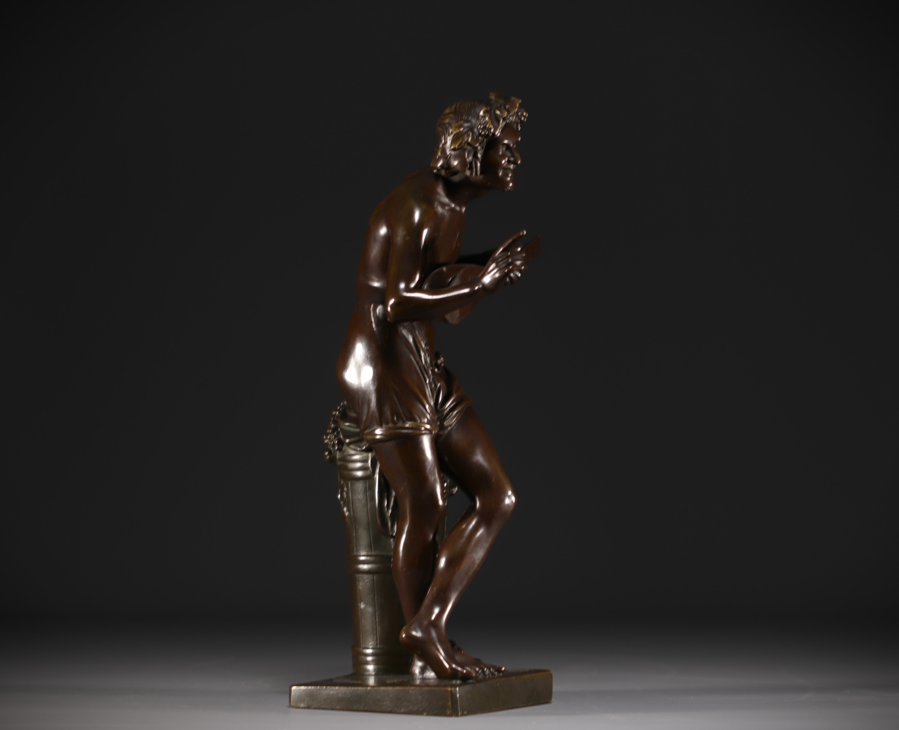Francisque Joseph DURET (1804-1865) after - "L'Improvisateur" Sculpture in bronze with brown patina. - Image 5 of 5