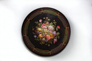 Michelangelo BARBERI (1787-1867) attributed to - Marble and micro mosaic table top decorated with a