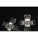 Peill & Putzler - Pair of "Cube" wall lights with five light points, circa 1960-70.