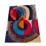 Sonia DELAUNAY "Hippocampe" Colored wool carpet, circa 1970.
