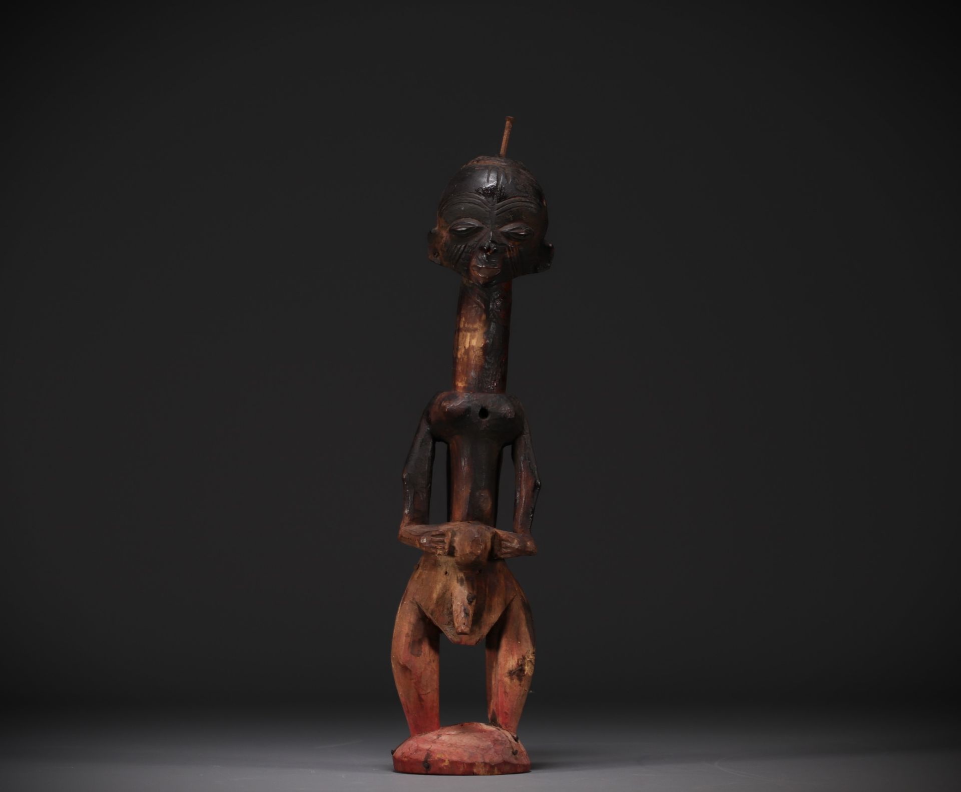 Large Lulua statue - Bakwa-Luntu - collected around 1900 - Rep.Dem.Congo - Image 3 of 8