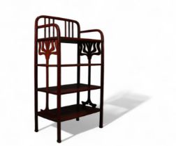 Joseph HOFFMANN (attr. to) - Small Art Nouveau mahogany shelf, circa 1900.