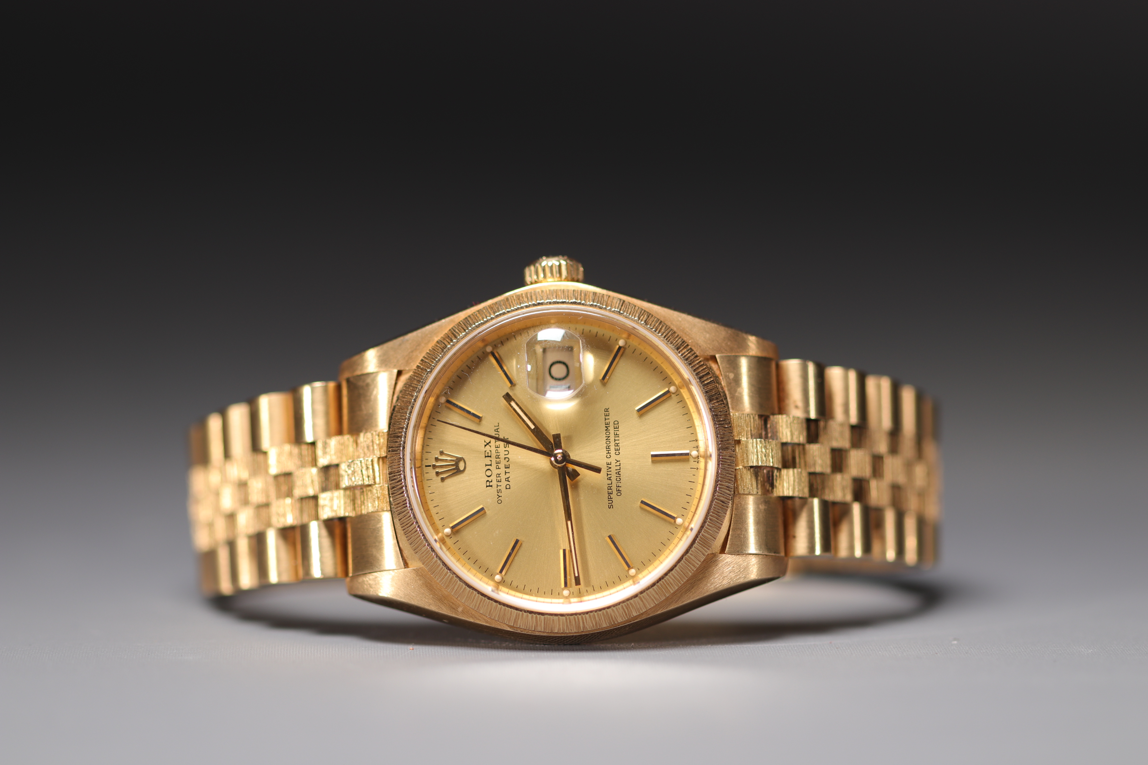 Rolex Oyster Perpetual Datejust (16078) in 18k yellow gold, "Jubilee" bracelet, Full Set, year 1980. - Image 2 of 4