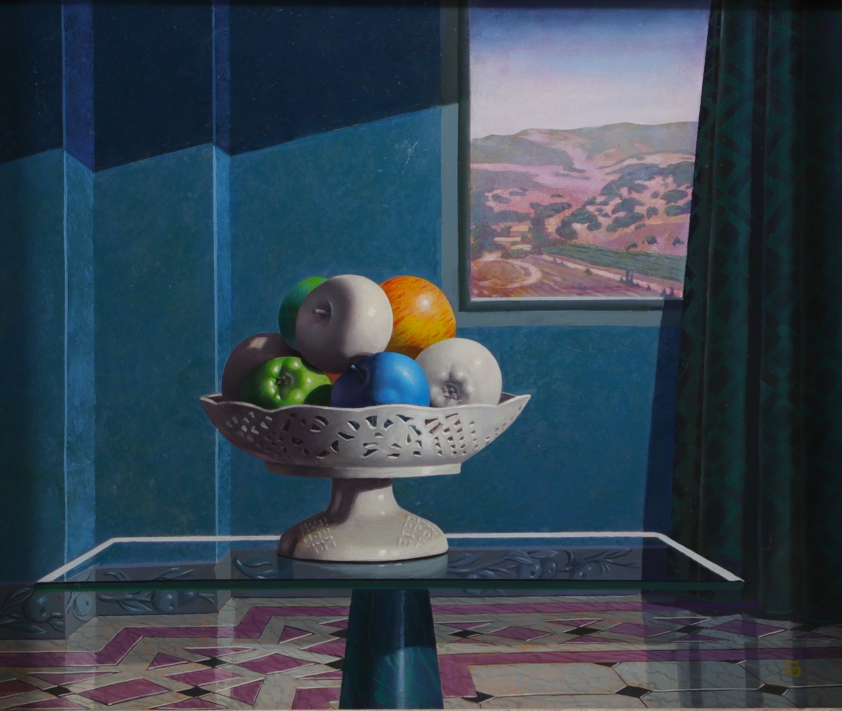 Giuseppe MALLAI (1945-2007) "Natura morta" Oil on canvas.