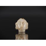 India - Carved jade head, 17th century