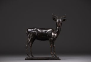 Catherine BOISSEAU (1952- ) "Impala" Artist's proof in bronze signed "C.Boisseau" and numbered 1/8.