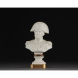 Sevres - Bust of Napoleon 1st in biscuit mounted on bronze, 19th century.