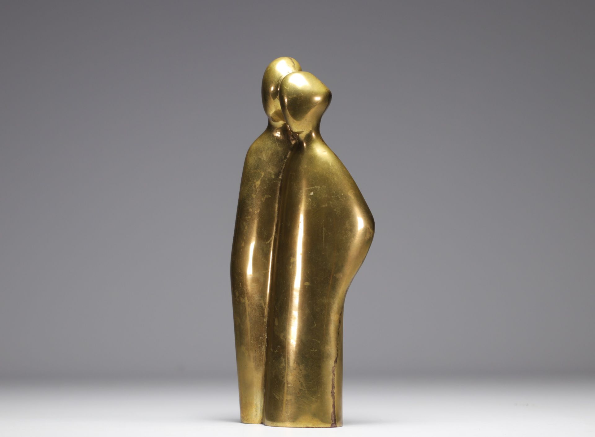 Caravelle Design â€˜Coupleâ€™ Bronze sculpture, circa 1970. - Image 3 of 4