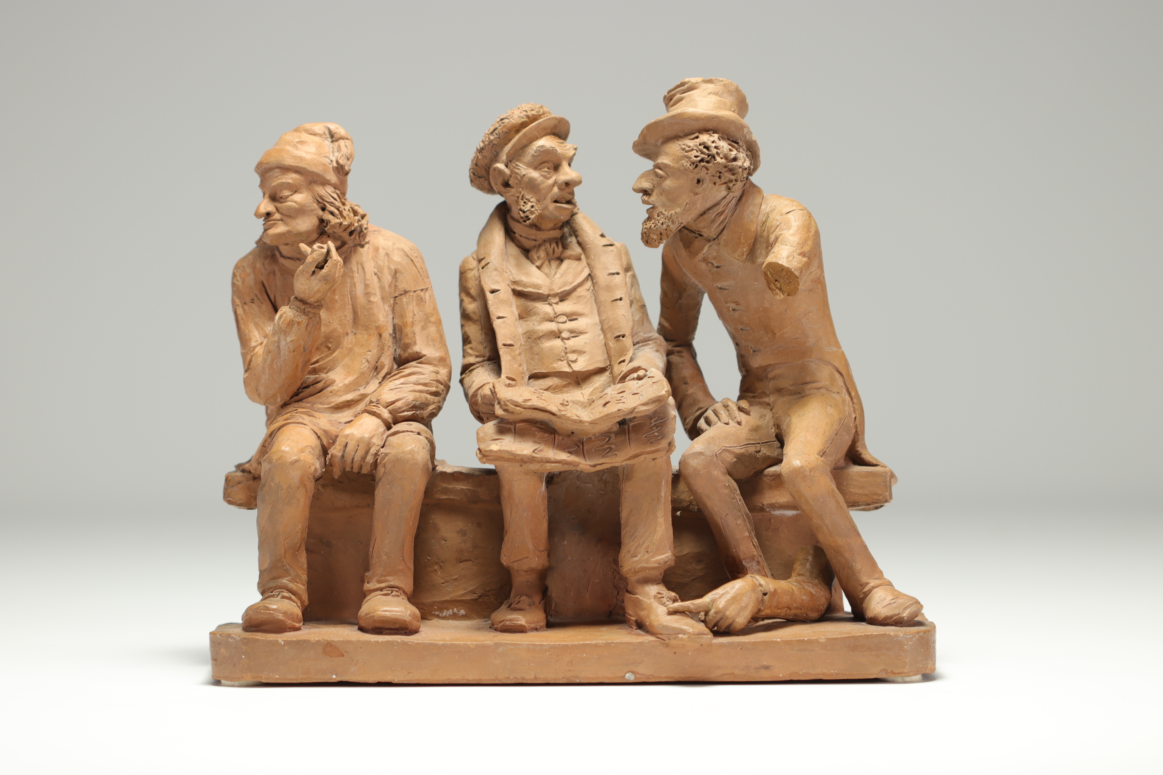 DELBARD "Les trois vieux" Terracotta