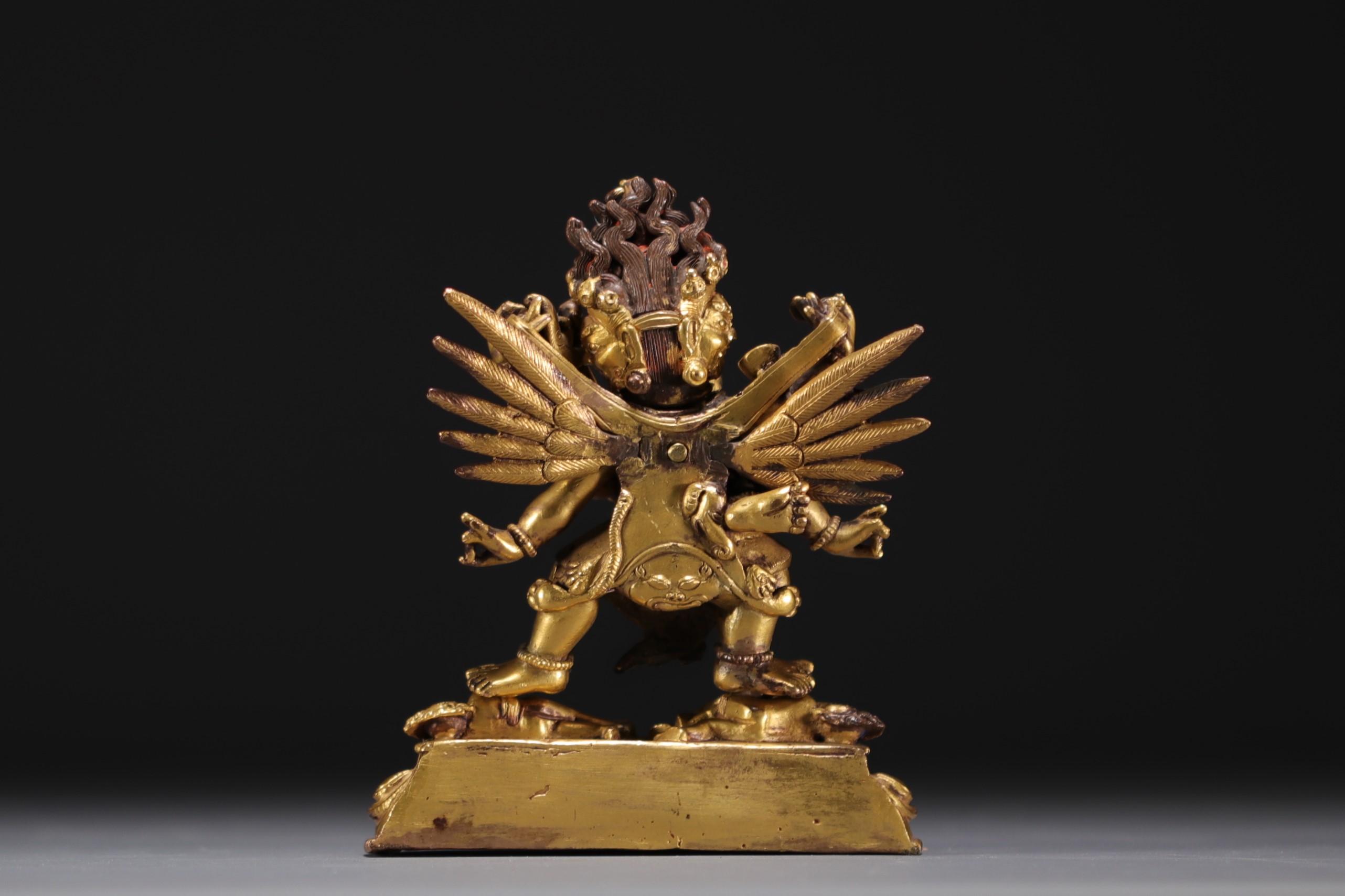 China - Tibet - Mahachakra Vajrapani, gilded bronze divinity. - Image 2 of 5