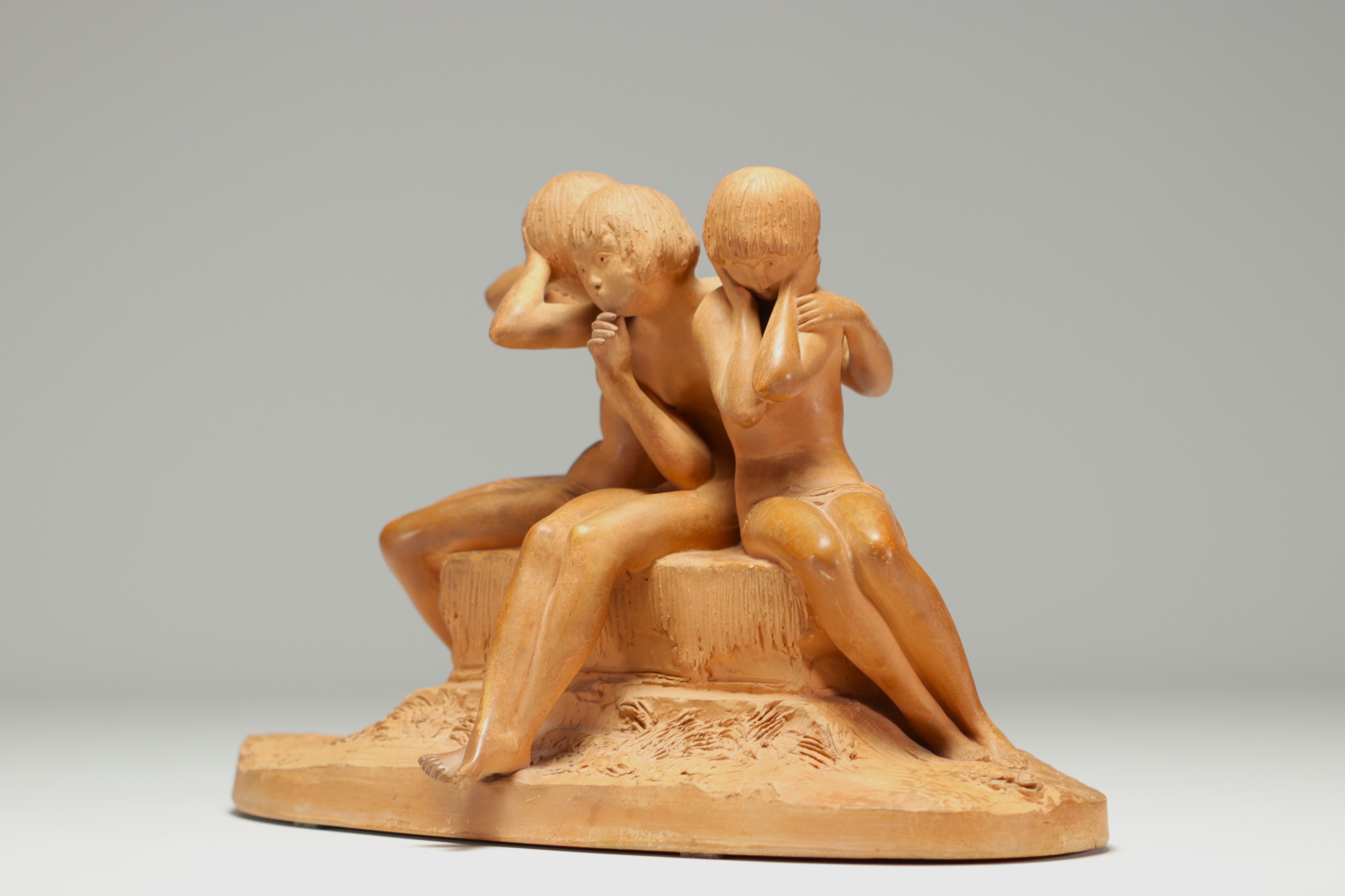 Ary BITTER (1883-1973) "Three young graces" Terracotta - Image 3 of 5