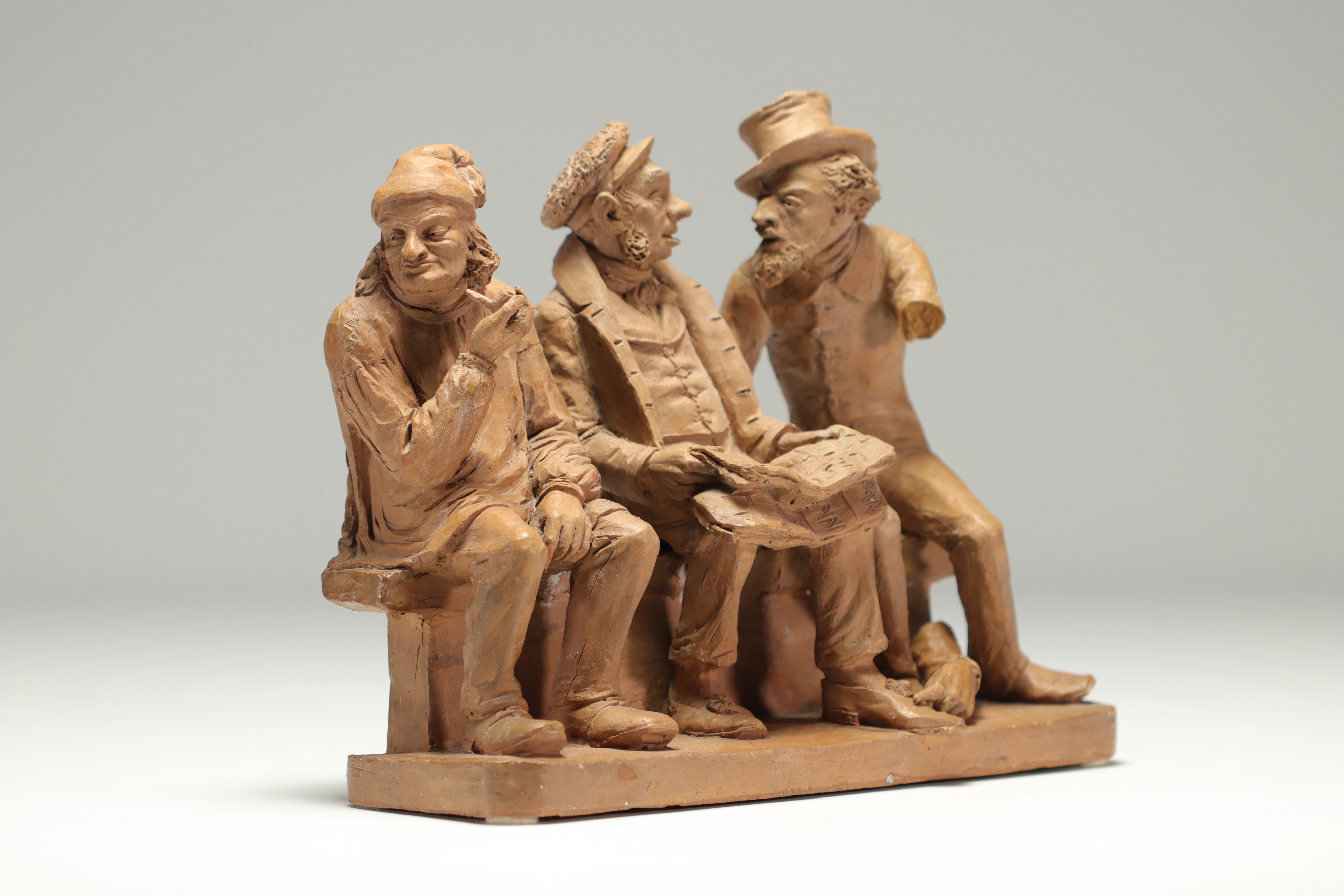 DELBARD "Les trois vieux" Terracotta - Image 3 of 4