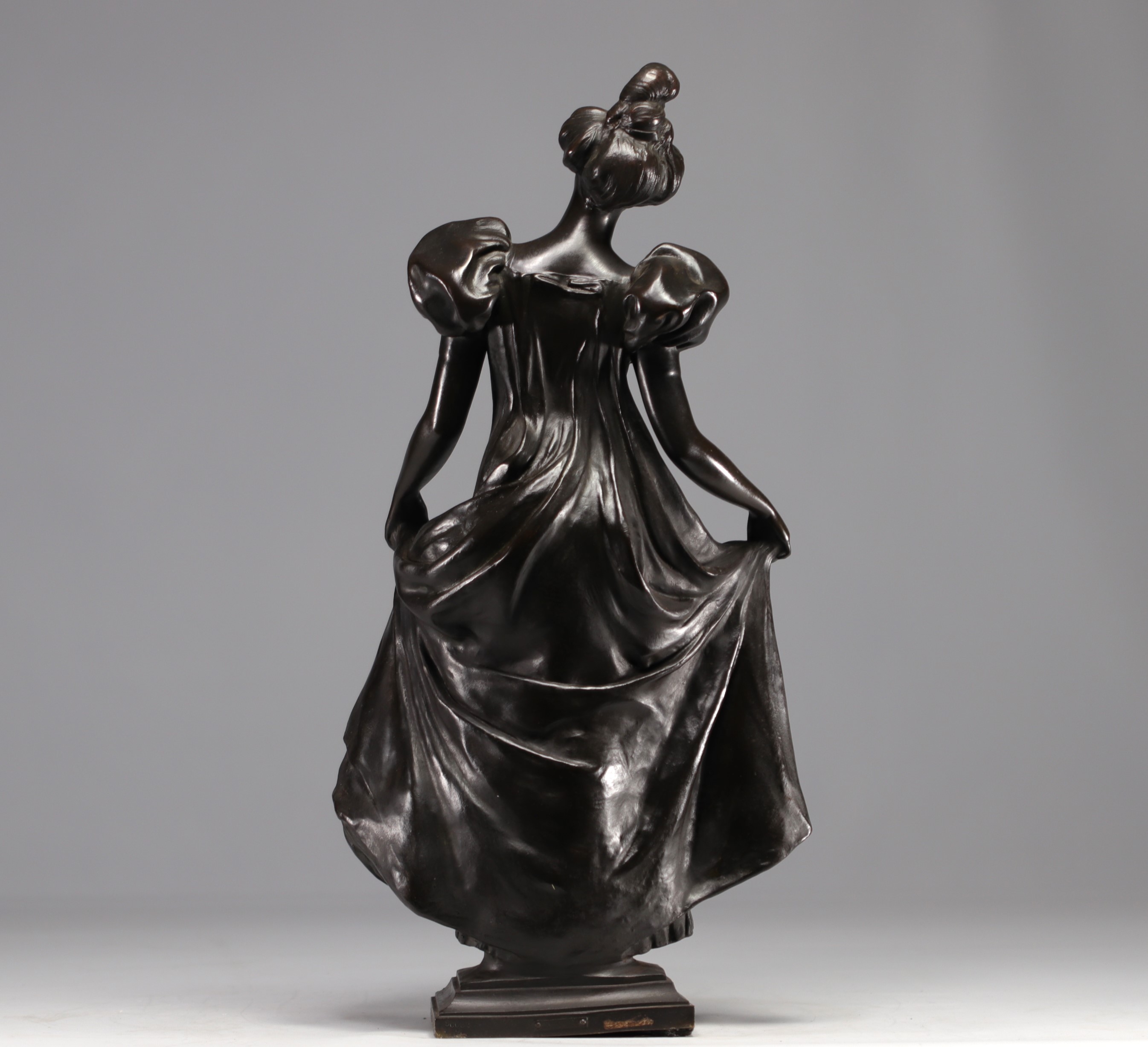 Leo LAPORTE-BLAIRSY (1862-1923) "Le Menuet" Bronze sculpture - Image 4 of 6