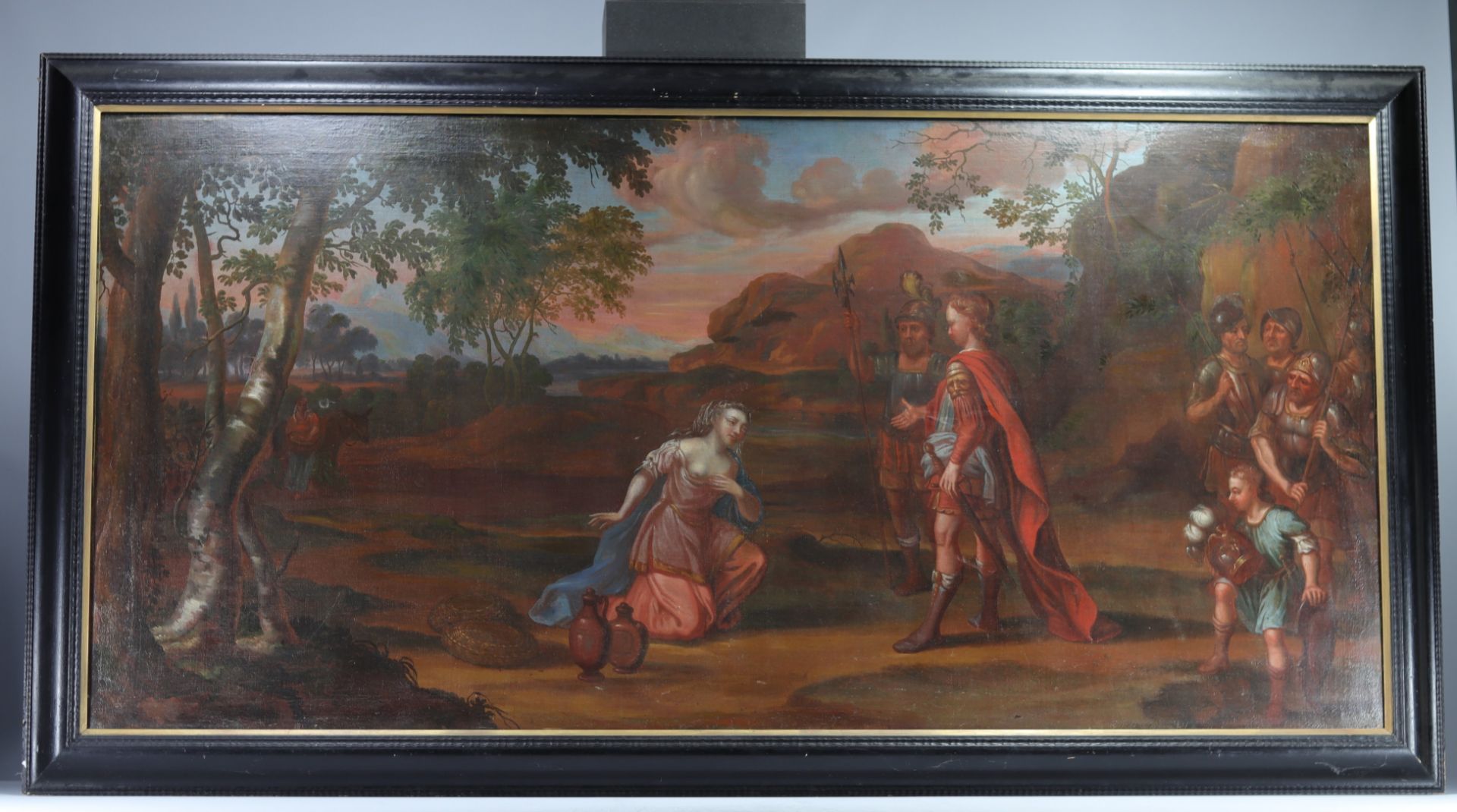"The Offering to the Roman Soldiers" Large oil on canvas, 17th-18th century - Bild 2 aus 2
