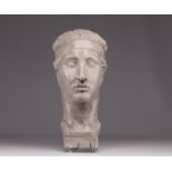 Bust of a Roman woman - Academic sculpture in plaster.