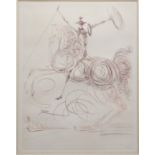 Salvador DALI (1904-1989) after. "Don Quixote" Lithograph.