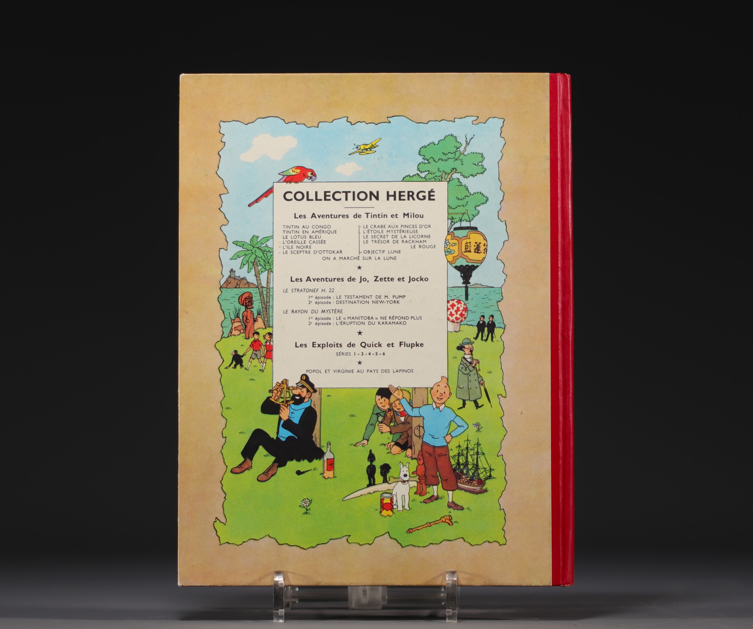 Tintin - Album "On a marche sur la lune" 1954 edition. - Image 2 of 2