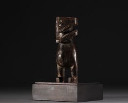 Yanda statuette, Mani society - Zande North-Eastern Congo, Prov: Hans Hesse and Toni Daeler "Suisse"