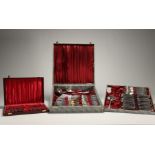 112-piece silver-plated household set.