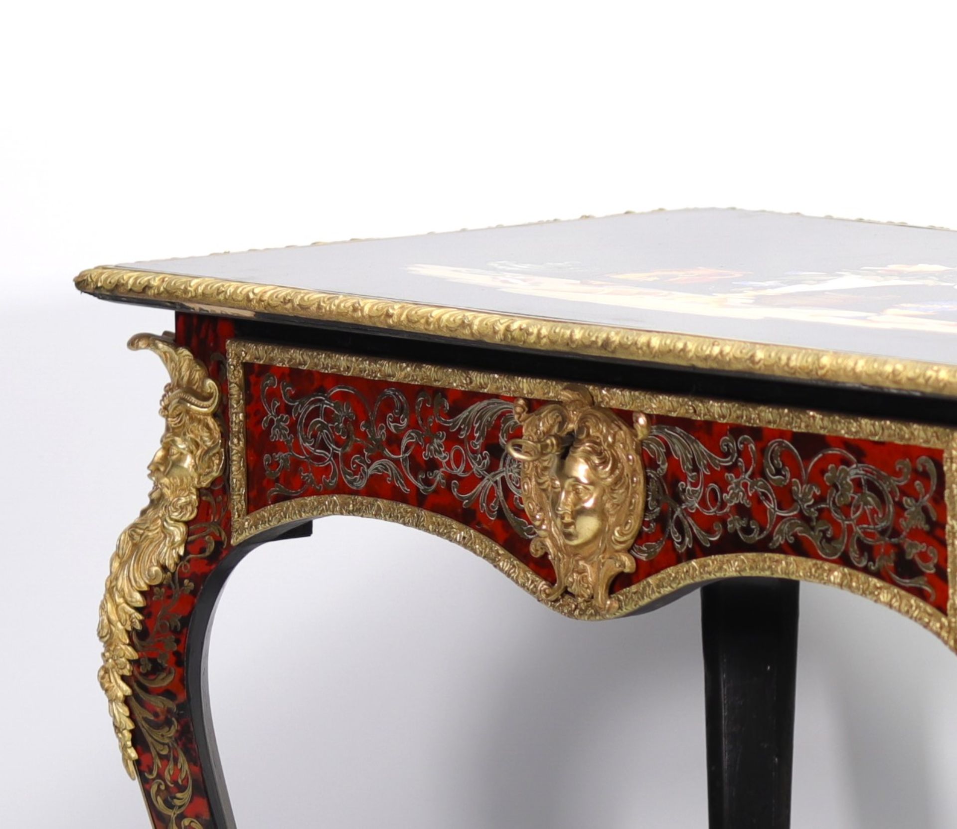 Alphonse GIROUX (1776-1848) Exceptional marble and gilt bronze marquetry table. Stamped "Alph. Girou - Bild 5 aus 7