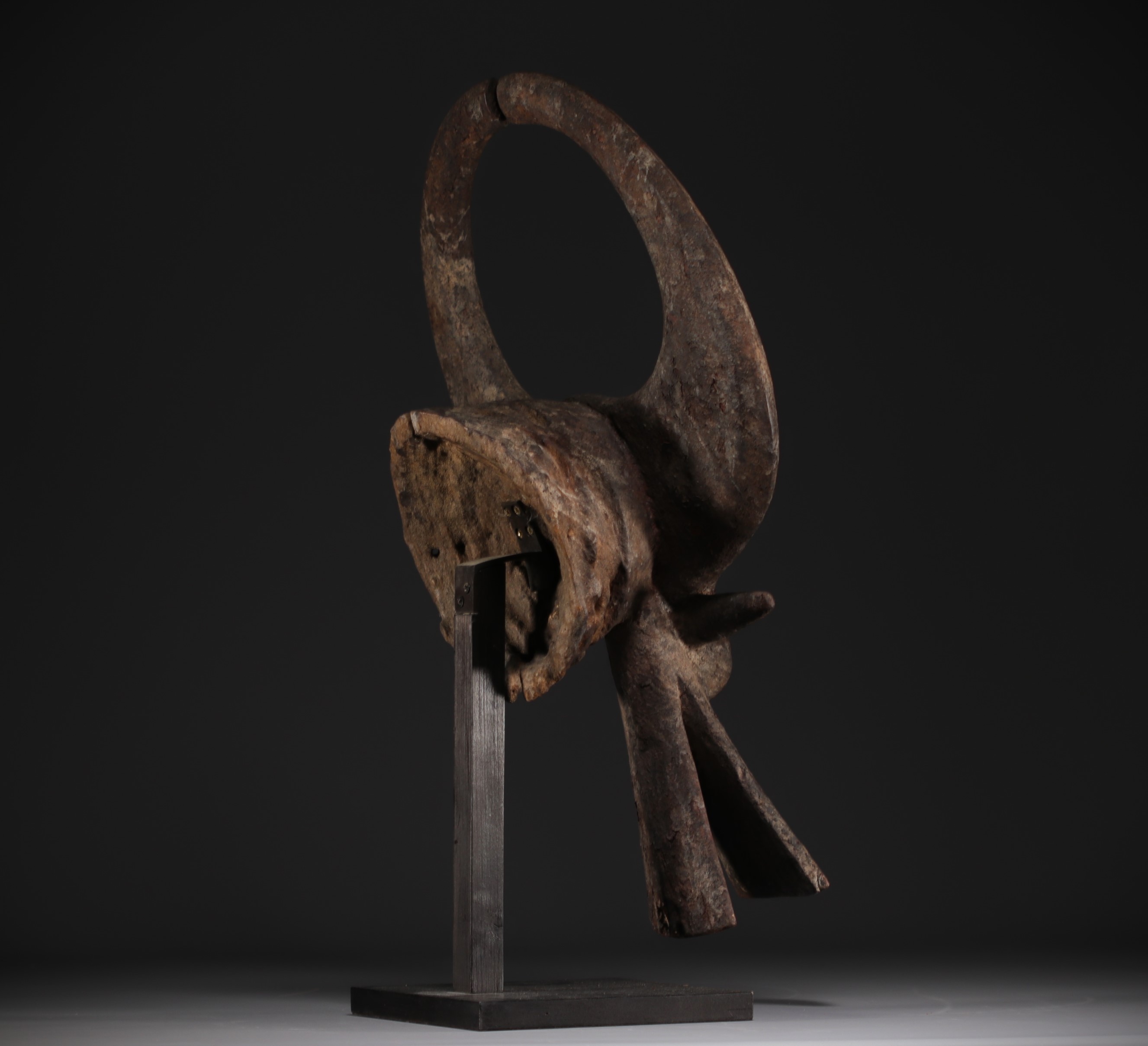 Nigeria - MAMA mask, stylised representation of an animal, Michel Boulanger Liege collection - Image 3 of 4