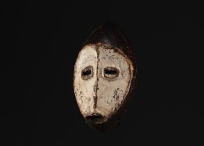 DRC - Lega mask in sculpted wood and pigments - Michel Boulanger Collection Liege