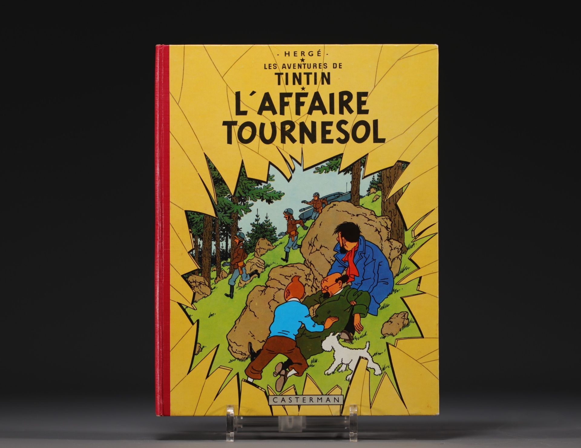 Tintin - Album "L'affaire Tournesol" 1956 edition.