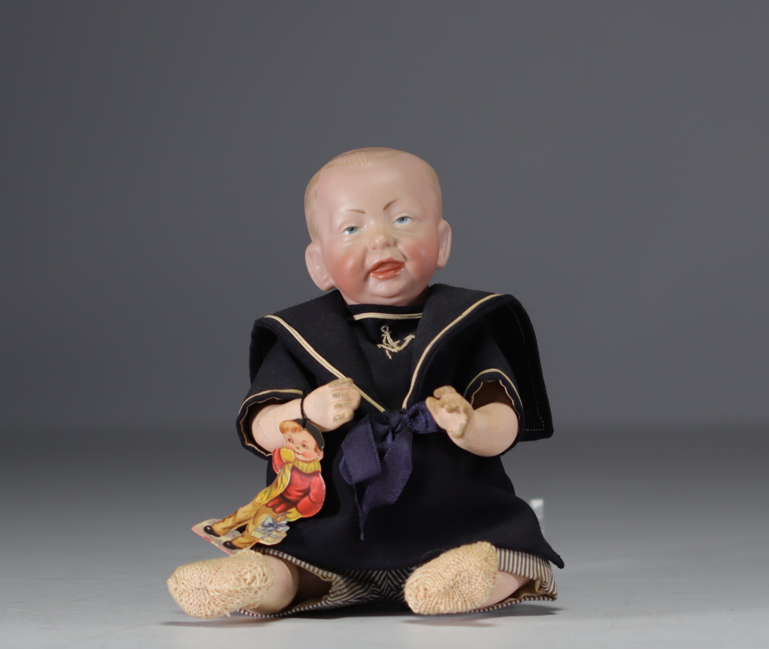 KAMMER and REINHARDT - Baby character sticking out his tongue, bisque head nÂ°28, circa 1900. - Image 2 of 2
