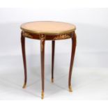 Small marquetry and ormolu pedestal table in the style of Adam WEISWEILER (1744-1820)