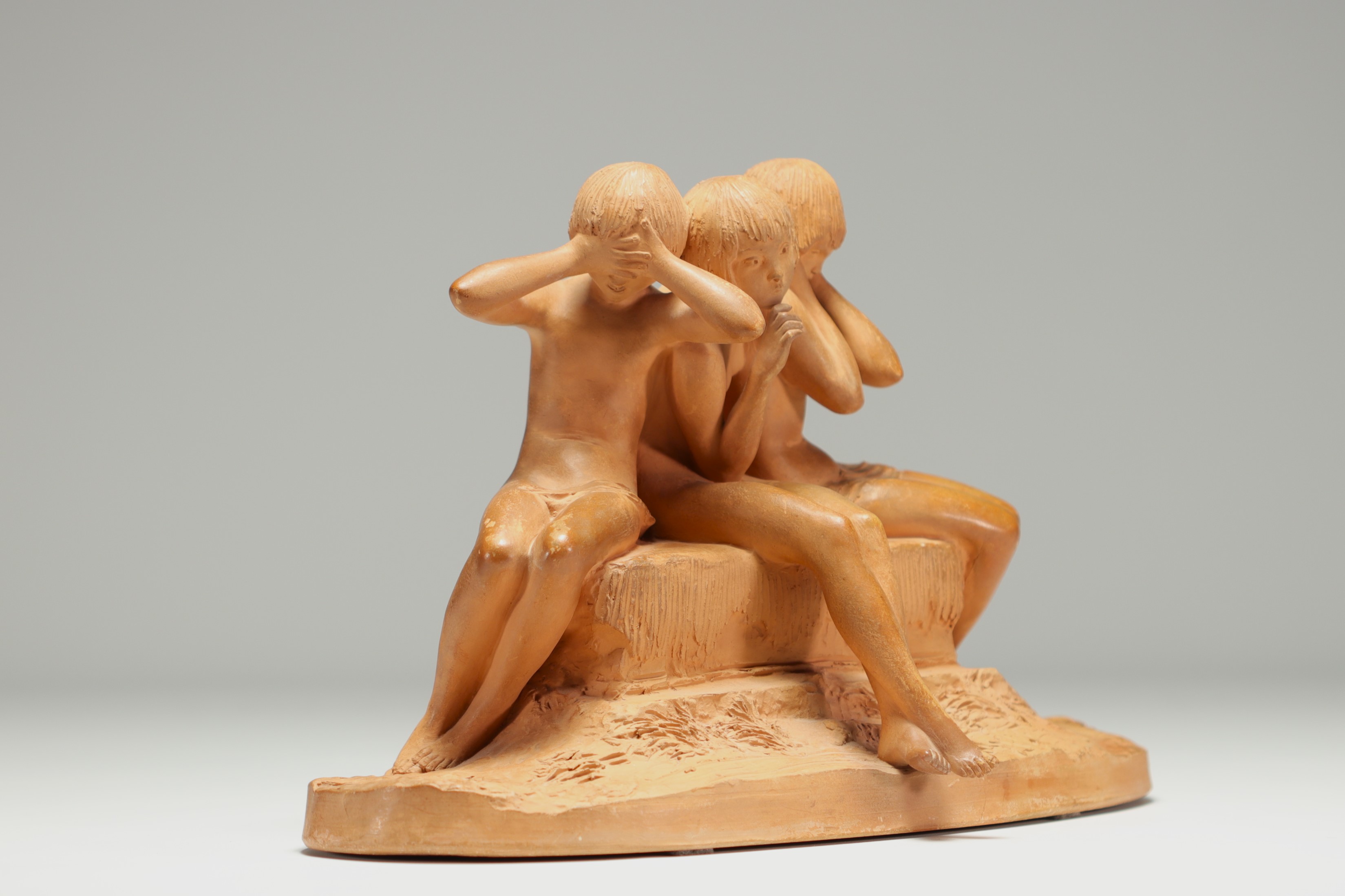 Ary BITTER (1883-1973) "Three young graces" Terracotta - Image 2 of 5